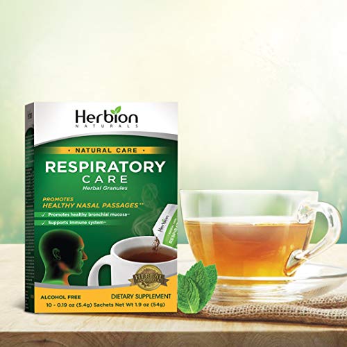 Herbion Naturals Respiratory Care Herbal Granules – 10 Ct for The Whole Famil...