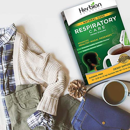 Herbion Naturals Respiratory Care Herbal Granules – 10 Ct for The Whole Famil...