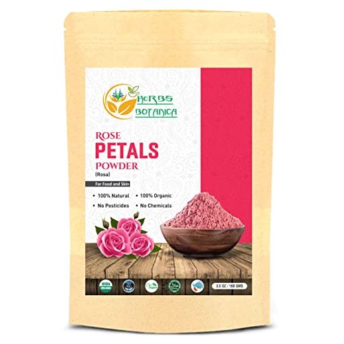 Herbs Botanica Rose Petal Powder Organic 100g / 3.52 oz For Face Mask | Skin ...