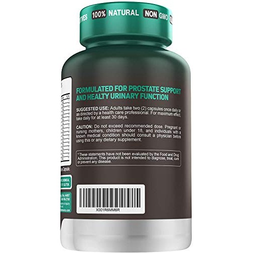 Prostate Support Supplement for Men's Health with Saw Palmetto Beta Sitostero...