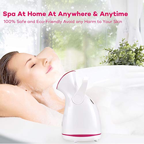 Facial Steamer-Nano Ionic Face Steamer for Home Facial, Warm Mist Humidifier ...