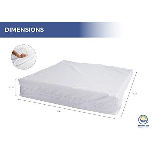 Hermell Foam Wedge for Sleeping, Designed for Comfort and Relaxation - White