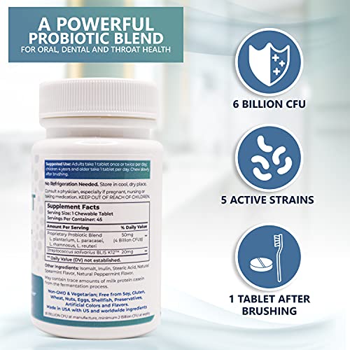 Oral Probiotics for Bad Breath, Gingivitis, Strep Throat, Tonsil Stones, Gums...