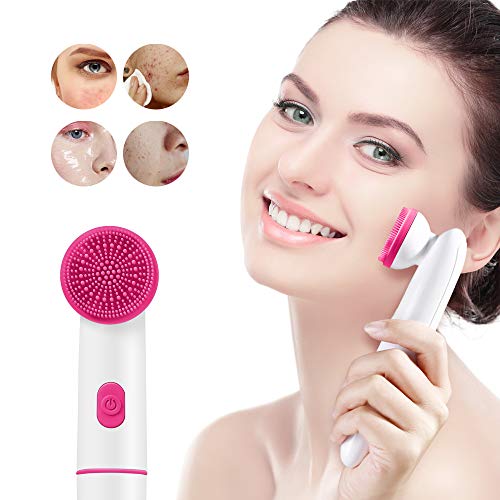 Hetian Sonic Facial Cleansing Brush，Exfoliating and Waterproof Electric Face...
