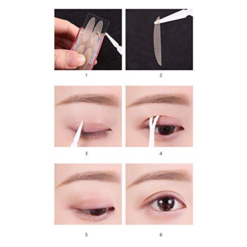 by a Box Makeup Breathable Eyelid 1200Pcs Tape Big Eye Decoration Invisible D...