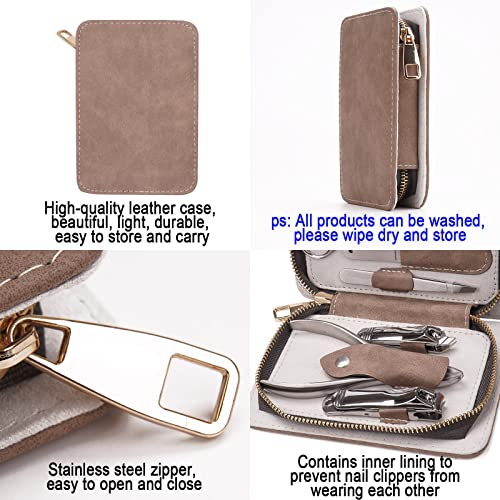 Manicure Set Nail Clippers Pedicure Kit -8 Pieces Stainless Steel Personal ca...