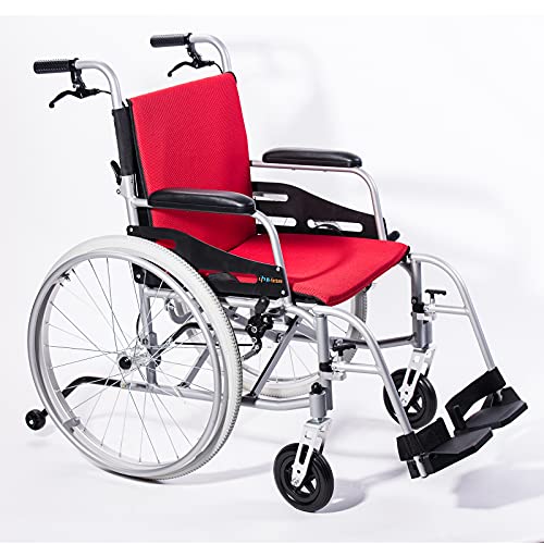 Hi-Fortune Magnesium Wheelchair 21lbs Lightweight Self-propelled Chair with T...