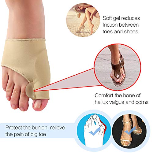 HiiBaby 2pcs Big Bone Orthopedic Bunion Correction Pedicure Socks Silicone Ha...