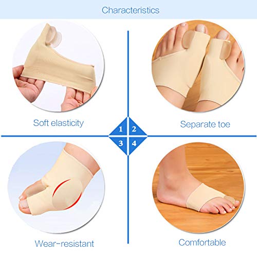 HiiBaby 2pcs Big Bone Orthopedic Bunion Correction Pedicure Socks Silicone Ha...
