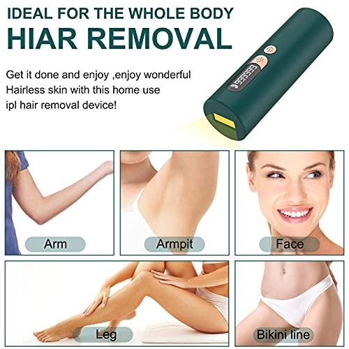 Laser Hair Remover for Women & Men Facial IPL Painless Hair Removal Device wi...