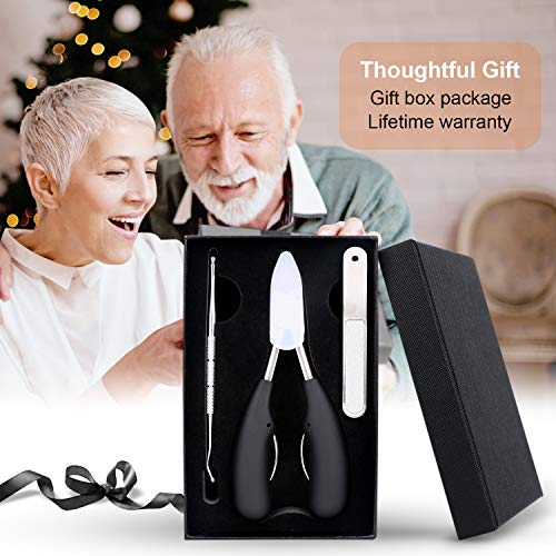 HIBOX 3 in 1 Ingrown Toenail Tools, surgical stainless pedicure manicure tool...