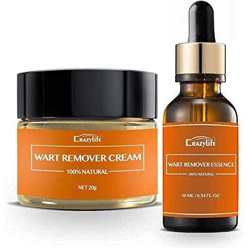 Wart & Skin Tag Remover Set Essence + Cream Lotion Effective Treatment Wart R...