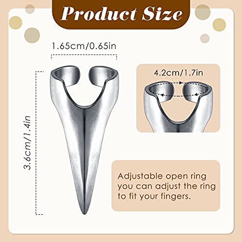 10 Pieces Adjustable Hair Parting and Selecting Tool Hair Sectioning Ring Nai...