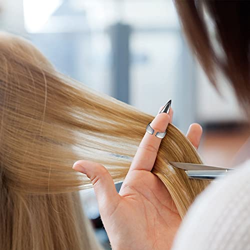 10 Pieces Adjustable Hair Parting and Selecting Tool Hair Sectioning Ring Nai...