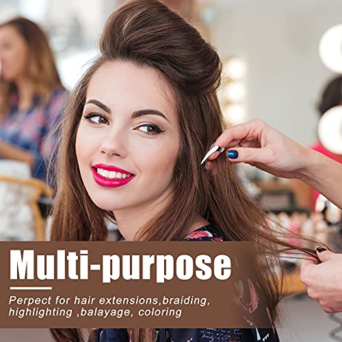 10 Pieces Adjustable Hair Parting and Selecting Tool Hair Sectioning Ring Nai...