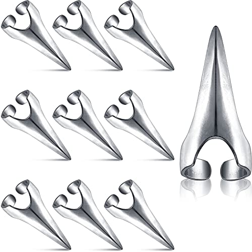 10 Pieces Adjustable Hair Parting and Selecting Tool Hair Sectioning Ring Nai...