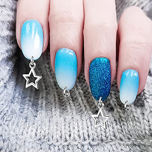 2101 Pieces Dangle Nail Art Charms, Include 1000 Pcs Nail Jewelry Rings, 1000...