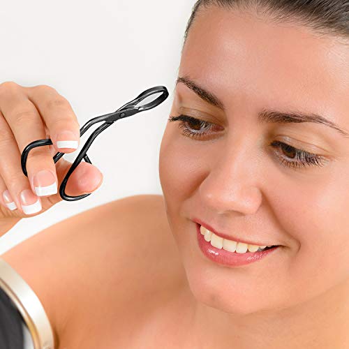 3 Packs Eyebrow Scissors Tweezers, Scissors Handle Shaped Eyebrow Straight Ti...