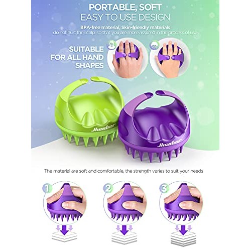 Scalp Massager, Scalp Scrubber, Hicober Scalp Massager Shampoo Brush Head Mas...