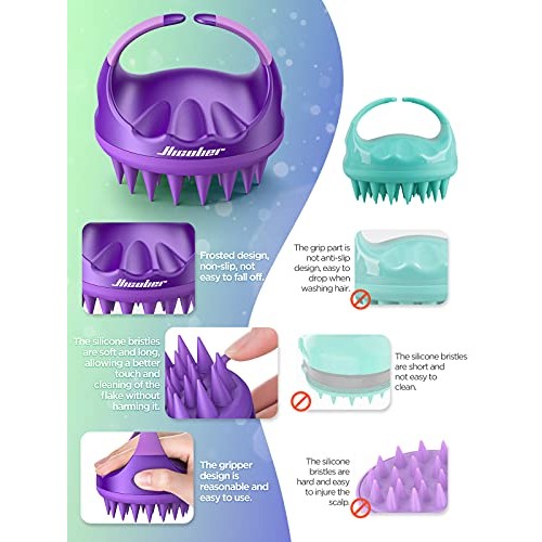 Scalp Massager, Scalp Scrubber, Hicober Scalp Massager Shampoo Brush Head Mas...