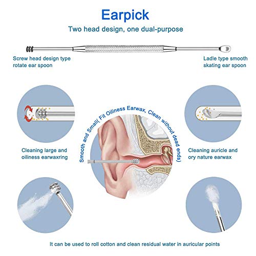 HIFAU 8PCS Premium Cuticle Nippers Pusher Manicure Tools Set, Professional In...