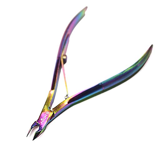 HIGH'S 2 Pcs Nail Scissors Kit Rainbow Colorful Stainless Steel Professional ...