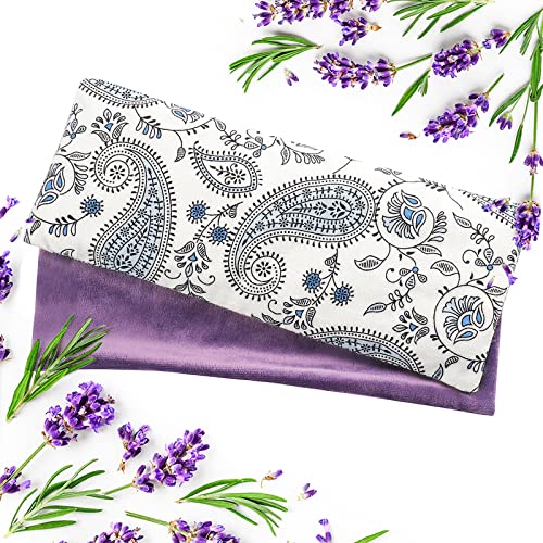 Hihealer Eye Pillow with Extra Cover Yoga Meditation Accessories Lavender Aro...