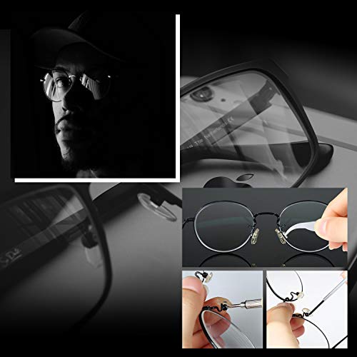 Eyeglass Repair Kit, Hiketolight Glasses Repair Kit with 1100pcs Eyeglass Scr...