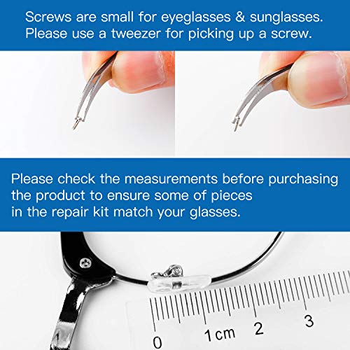 Magnetic Eye Glass Repairing Kit, Sunglasses Eyeglass Repair Kit with 1100pcs...