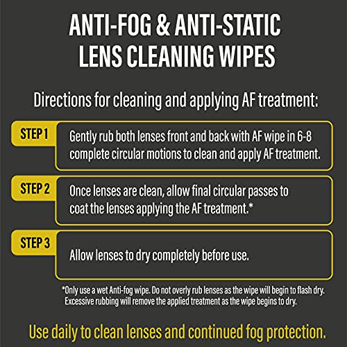 Lens Cleaning Towelettes | Pre-moistened | No Silicone | Anti-Static | for Ey...