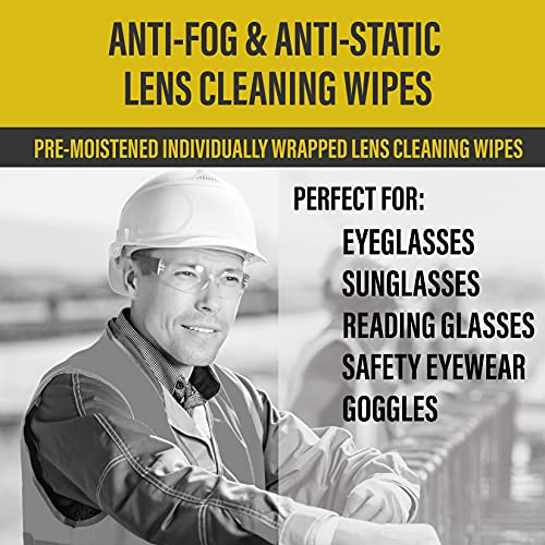 Lens Cleaning Towelettes | Pre-moistened | No Silicone | Anti-Static | for Ey...