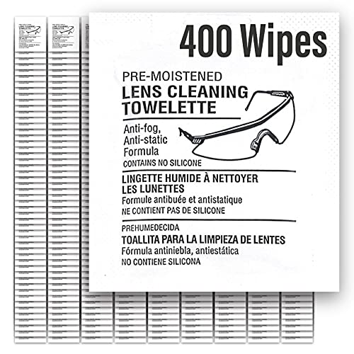 Lens Cleaning Towelettes | Pre-moistened | No Silicone | Anti-Static | for Ey...