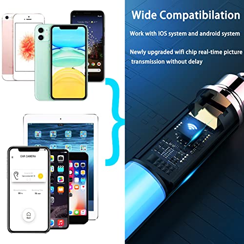 Ear Wax Removal, Ear Cleaner Camera 500 Million PX Full HD Ear Wax Removal To...