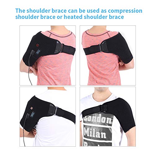 Shoulder Brace, Heated Shoulder Wrap, Adjustable Heating Shoulder, Support 3 ...