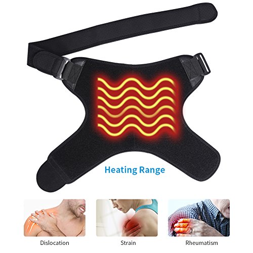 Shoulder Brace, Heated Shoulder Wrap, Adjustable Heating Shoulder, Support 3 ...