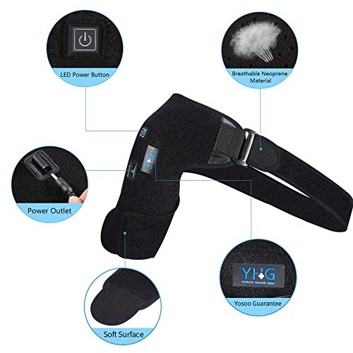 Shoulder Brace, Heated Shoulder Wrap, Adjustable Heating Shoulder, Support 3 ...