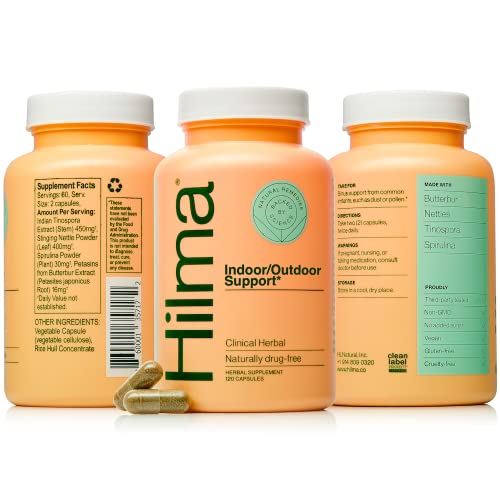 Hilma Natural Sinus Support - Allergy Relief with Butterbur, Stinging Nettles...