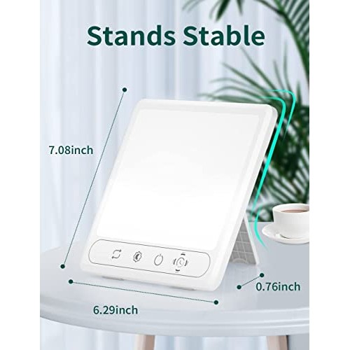 HILOLY Light Therapy Lamp, UV-Free 10000 Lux Therapy Light, Sun Lamp with 5 A...