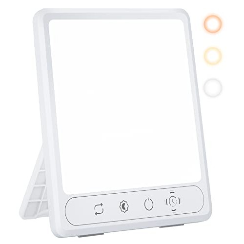 HILOLY Light Therapy Lamp, UV-Free 10000 Lux Therapy Light, Sun Lamp with 5 A...