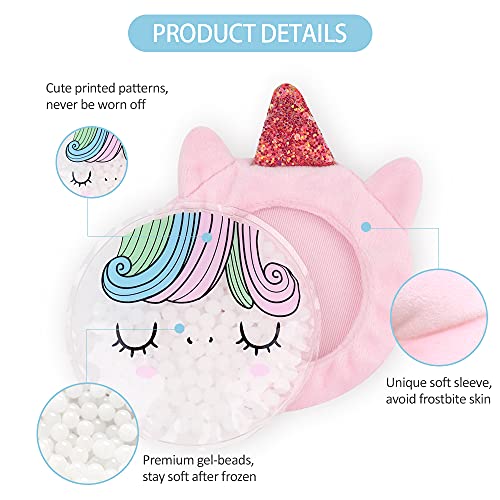 Hilph® Ice Pack for Kids Boo Boos, 3 Pack Kids Hot Cold Ice Pack Baby Ice Pac...