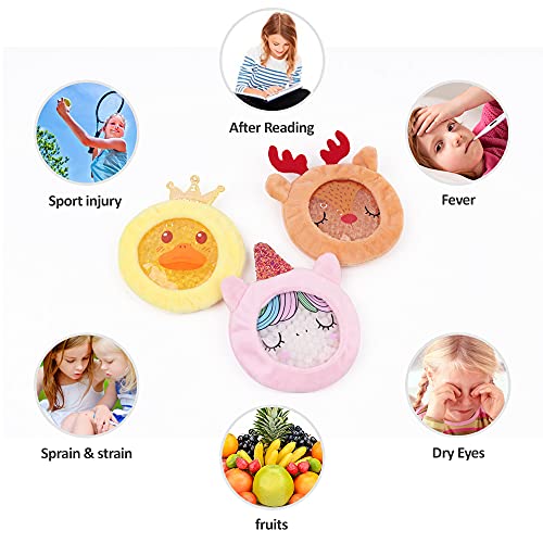 Hilph® Ice Pack for Kids Boo Boos, 3 Pack Kids Hot Cold Ice Pack Baby Ice Pac...