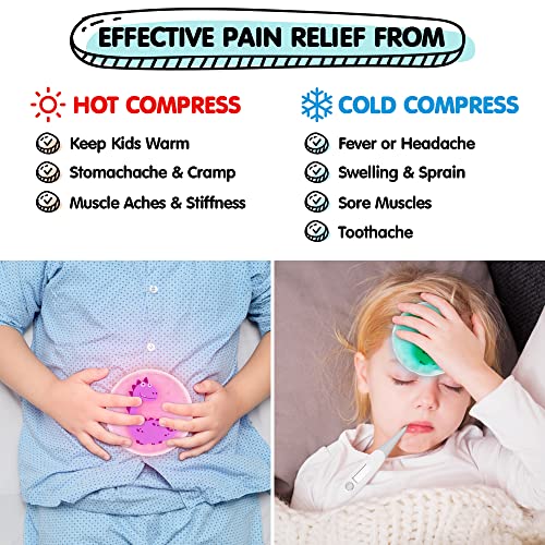 Hilph®Kids Ice Packs for Boo Boos, 3 Pack Toddler Baby Ice Pack Hot Cold Boo ...