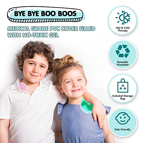 Hilph®Kids Ice Packs for Boo Boos, 3 Pack Toddler Baby Ice Pack Hot Cold Boo ...