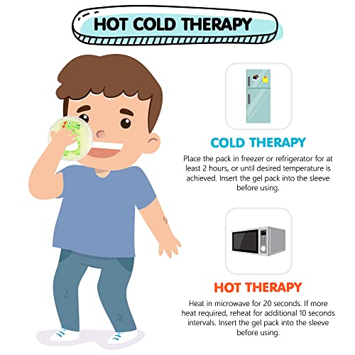 Hilph®Kids Ice Packs for Boo Boos, 3 Pack Toddler Baby Ice Pack Hot Cold Boo ...