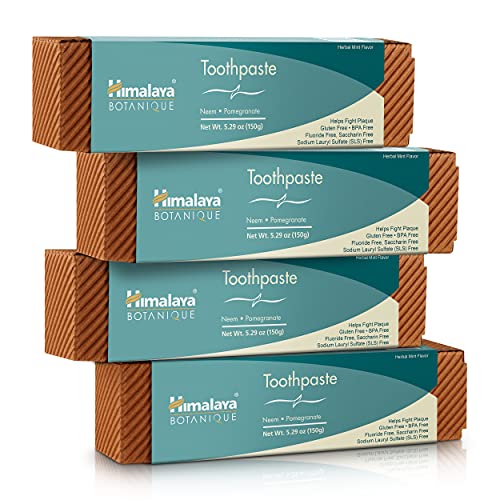 Himalaya Botanique Neem & Pomegranate Toothpaste, Original Formula for Bright...