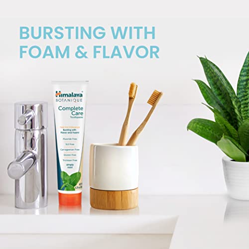 Himalaya Botanique Complete Care Toothpaste, Simply Mint, Plaque Reducer for ...
