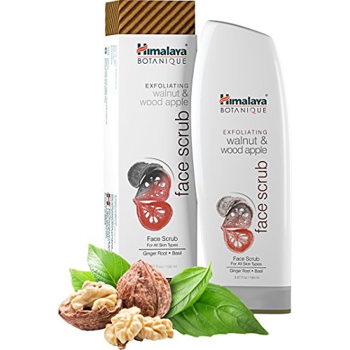 Himalaya Botanique Exfoliating Walnut & Wood Apple Face Scrub for Younger, Re...
