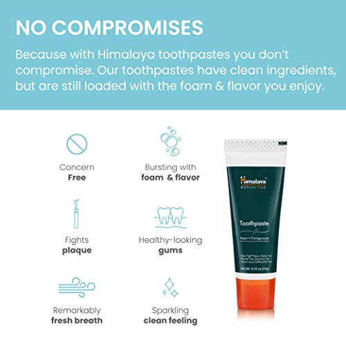Himalaya Botanique Neem & Pomegranate Toothpaste, Original Formula for Bright...