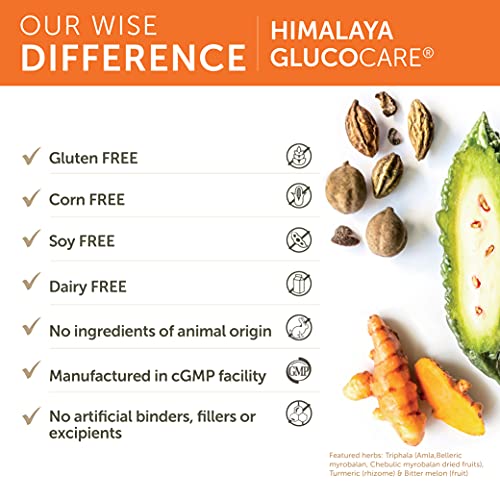 Himalaya GlucoCare for Balanced Blood Sugar Support, 626 mg, 180 Capsules, 45...