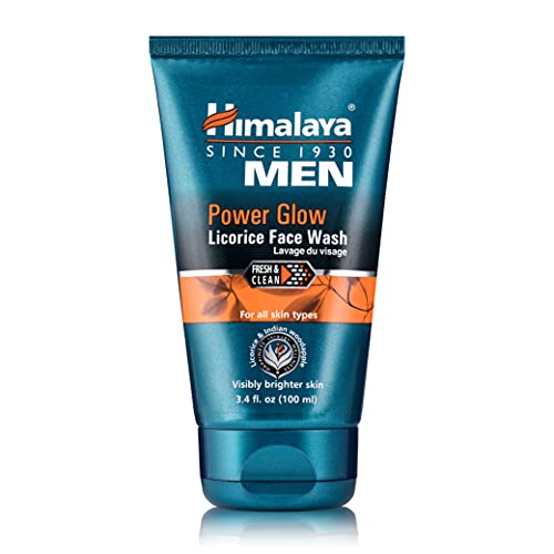 Himalaya Men's Power Glow Licorice Face Wash, Daily Facial Cleanser for Healt...